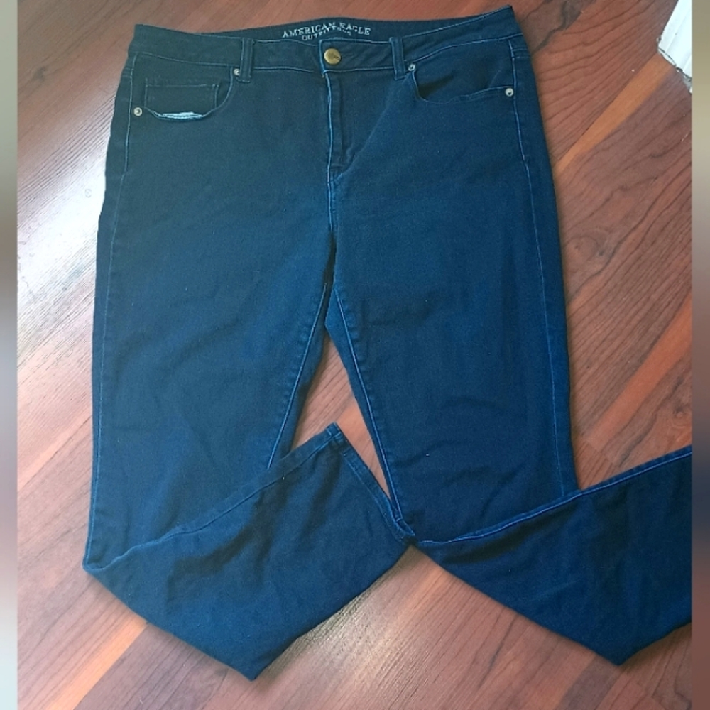 American Eagle 🦅 skinny Dark wash jeans Sz 18 EUC